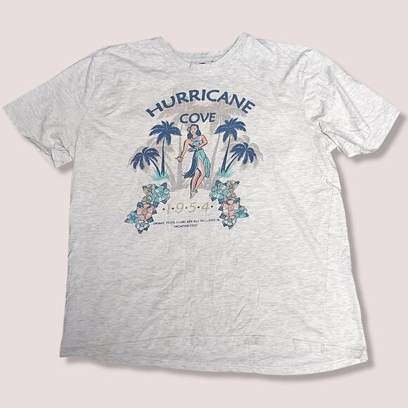 Hurricane Cove 1954 Hawaiian Pinup Doll Vacation Tee Size XL - Picture 2 of 5